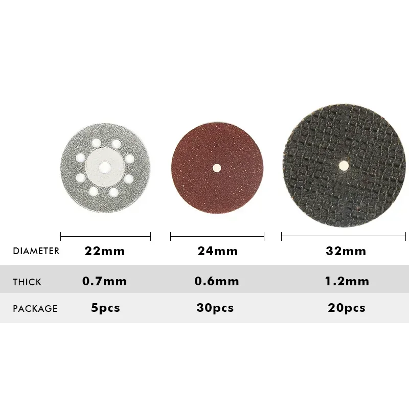 60Pcs Diamond Cutting Discs Sa - огляд і ціна Diamond Grinding Wheel Lapidary