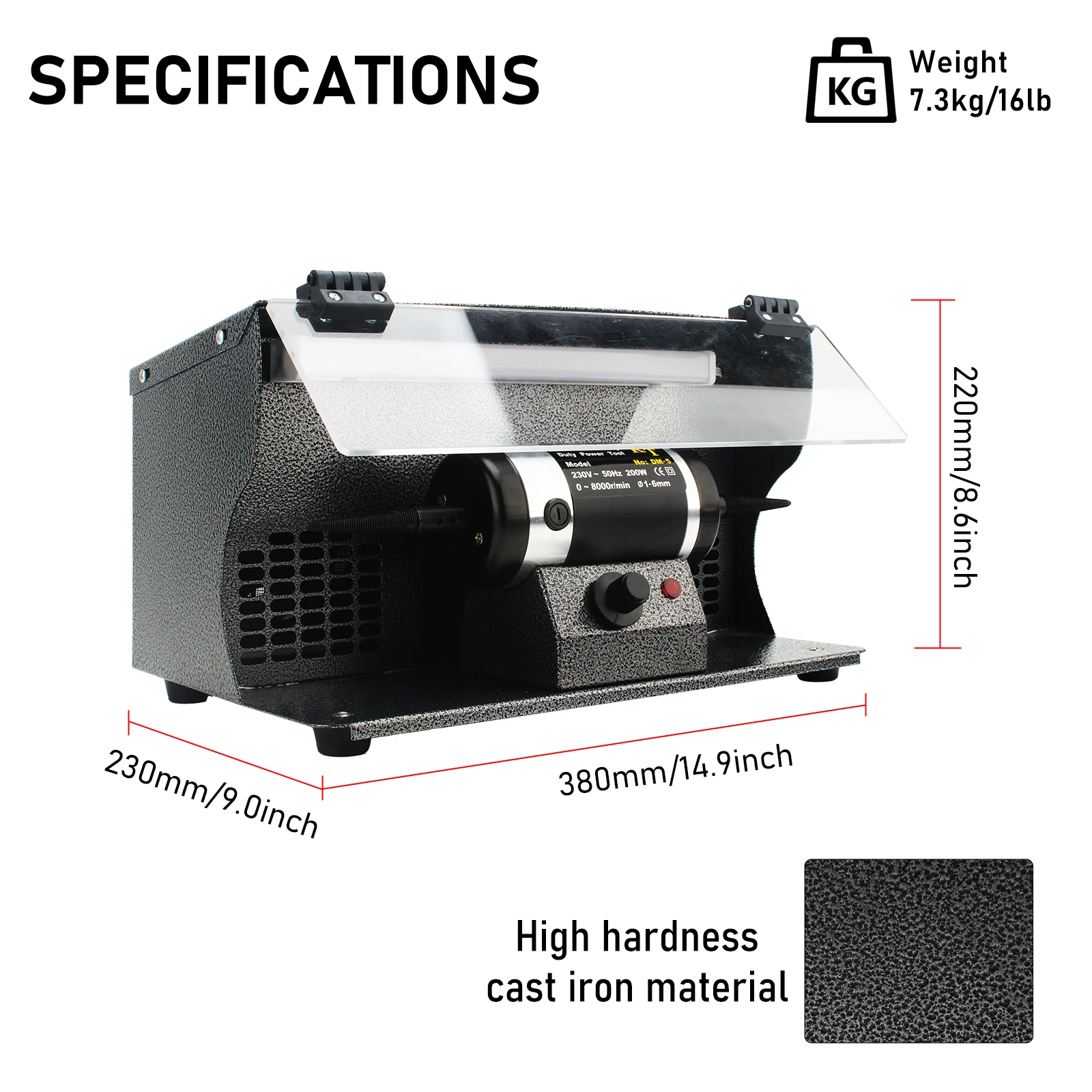 200W Jewelry Polisher Machine  - огляд і ціна Jewelry Polisher Buffer Machine
