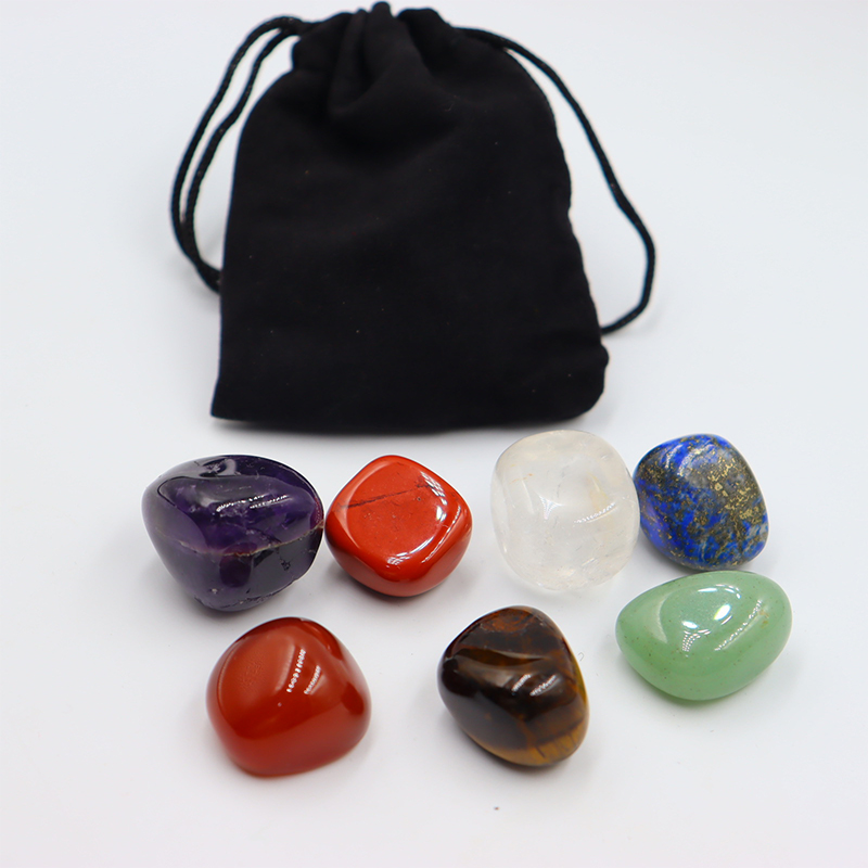 7pc/set Natural crystal Yoga P - огляд і ціна Gemstone Polishing Kit
