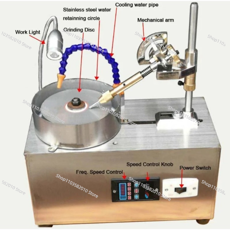 LS-0066 Gemstone Faceting Mach - огляд і ціна Facet Machine Gemstone Cutting