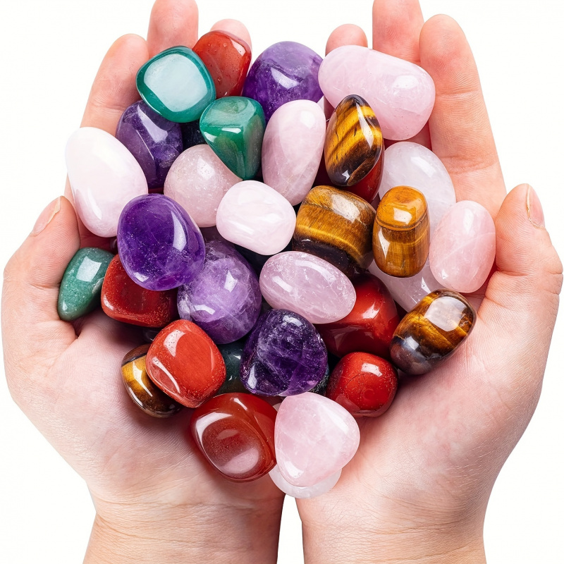 50g/Bag Natural Tumbled Stones - огляд і ціна Gemstone Polishing Kit