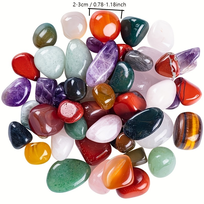 50g/Bag Natural Tumbled Stones - огляд і ціна Gemstone Polishing Kit