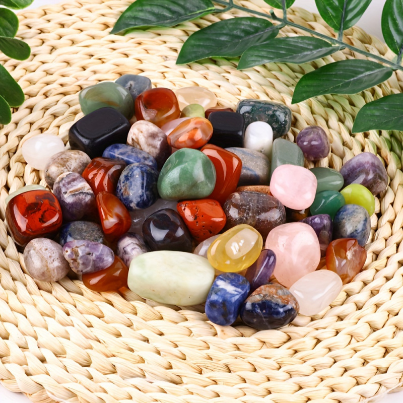 50g/Bag Natural Tumbled Stones - огляд і ціна Gemstone Polishing Kit