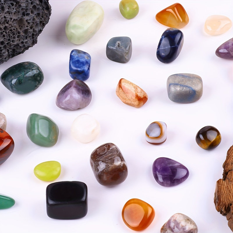 50g/Bag Natural Tumbled Stones - огляд і ціна Gemstone Polishing Kit