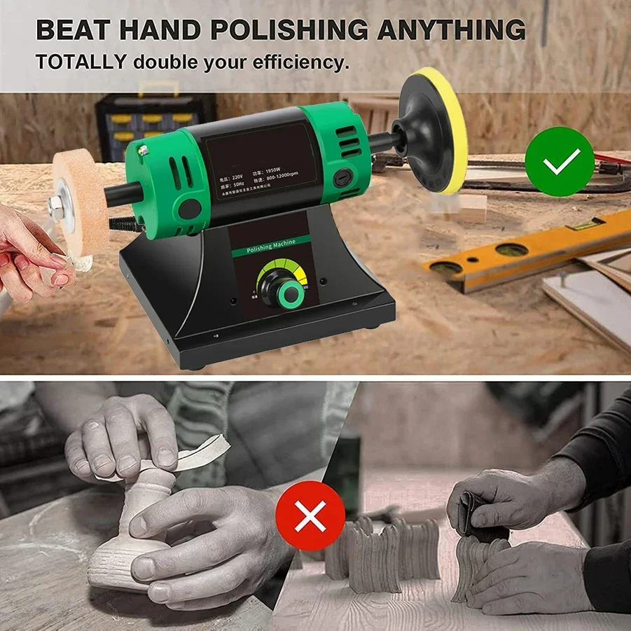 2025 1950W Variable Speed Benc - огляд і ціна Jewelry Polisher Buffer Machine