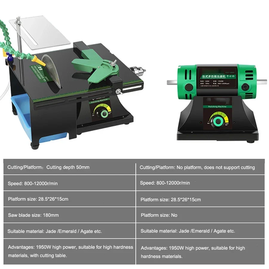 2025 1950W Variable Speed Benc - огляд і ціна Jewelry Polisher Buffer Machine