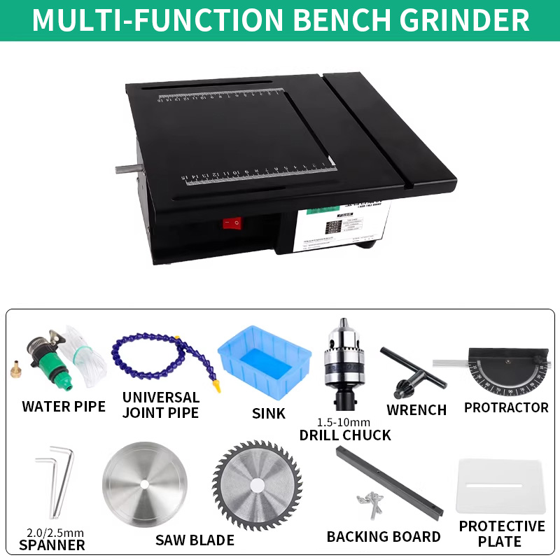 Portable Bench Grinder Gemston - огляд і ціна Facet Machine Gemstone Cutting