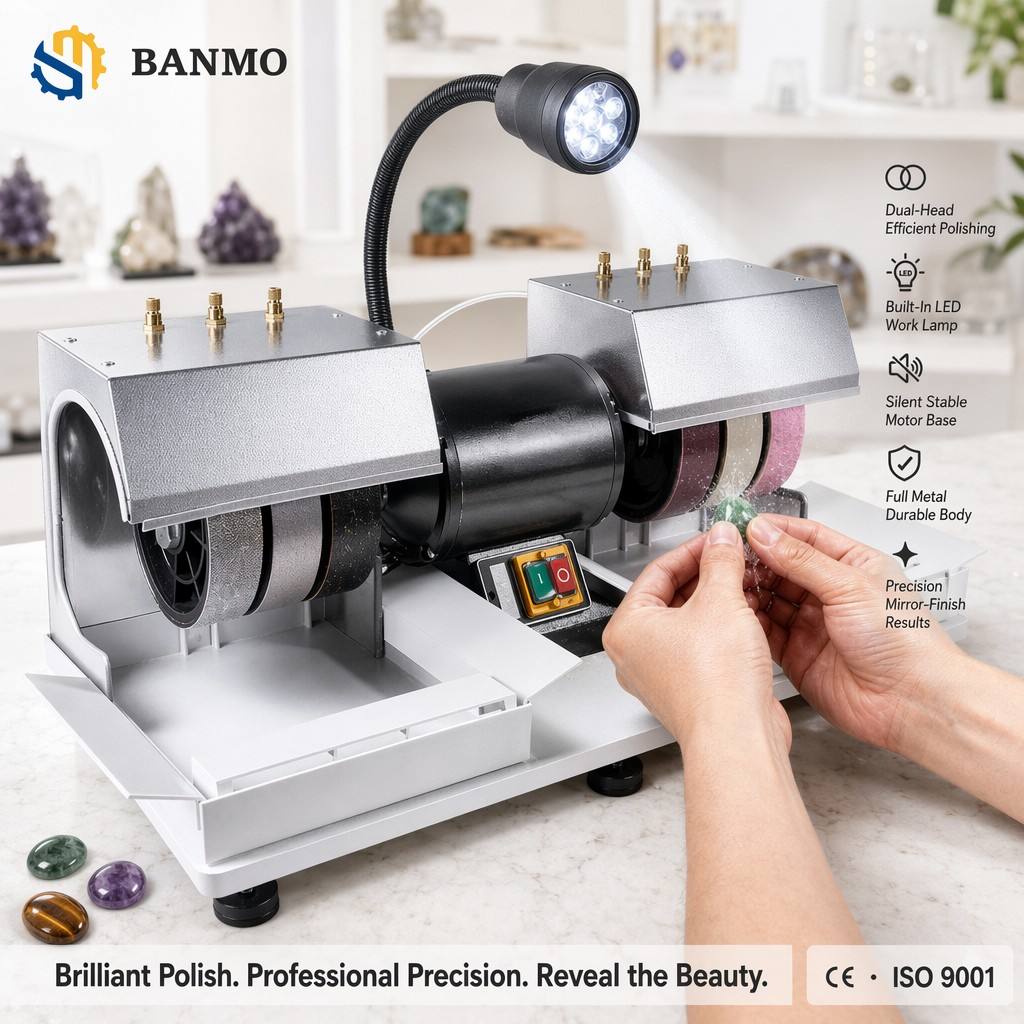 Professional Gemstone Polishin - огляд і ціна Lapidary Grinder Cabbing Machine
