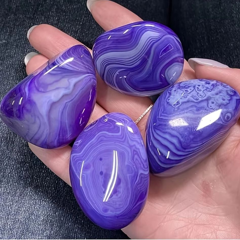 Natural Purple Striped Agate C - огляд і ціна Gemstone Polishing Kit