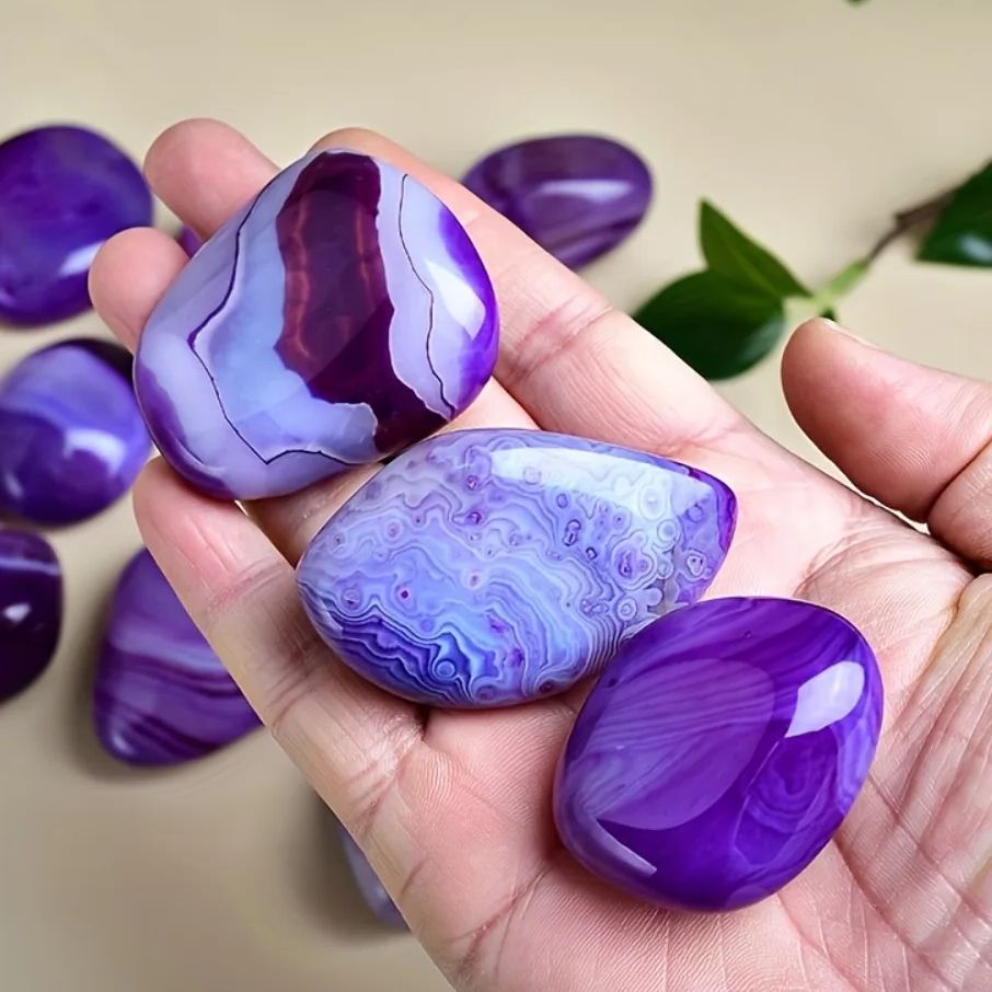 Natural Purple Striped Agate C - огляд і ціна Gemstone Polishing Kit
