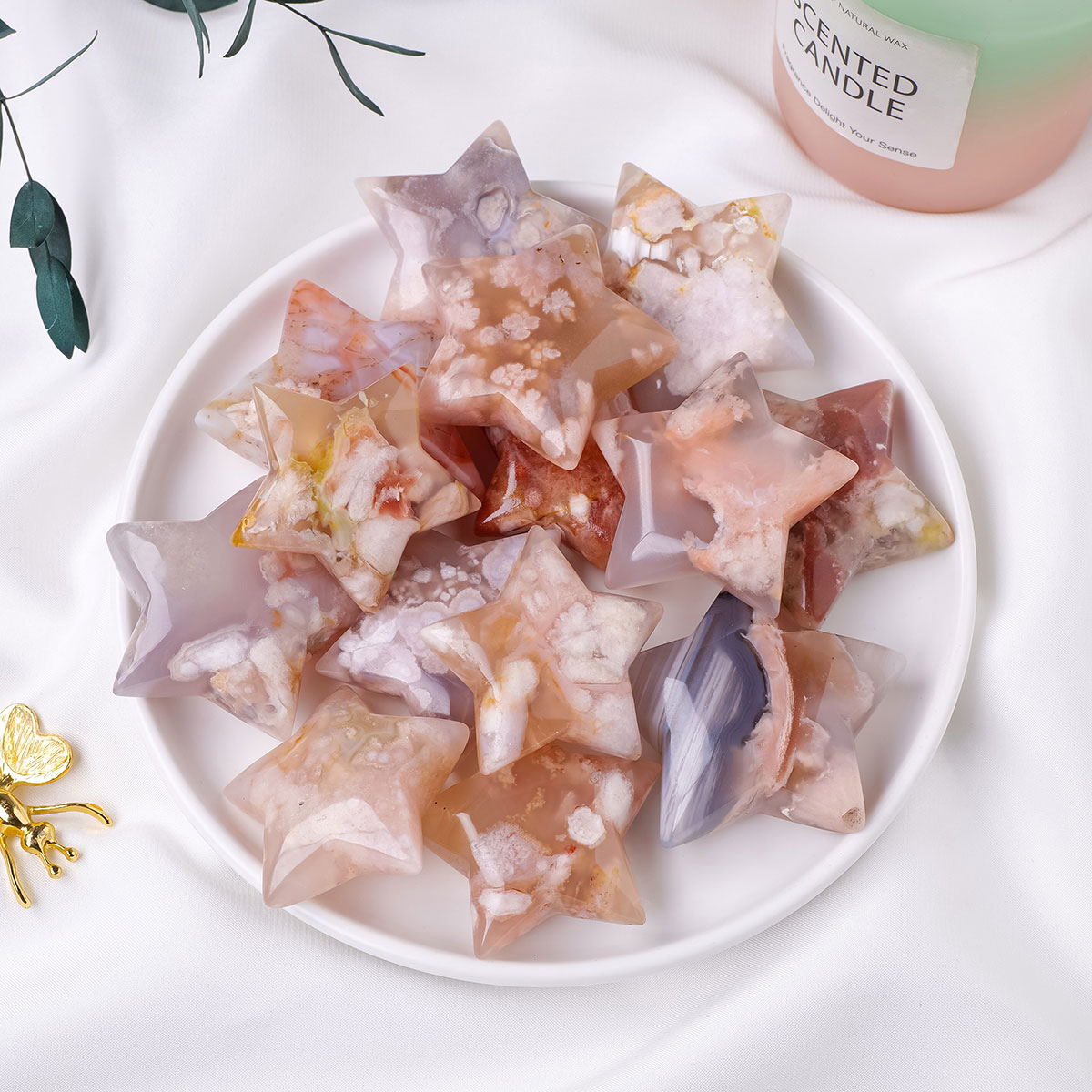 1PC Natural Crystal Cherry Aga - огляд і ціна Gemstone Polishing Kit