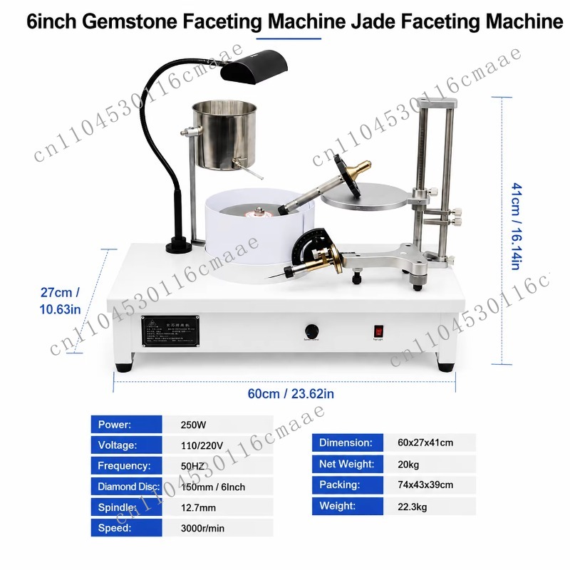 6 Inch Automatic Gem Faceting  - огляд і ціна Facet Machine Gemstone Cutting