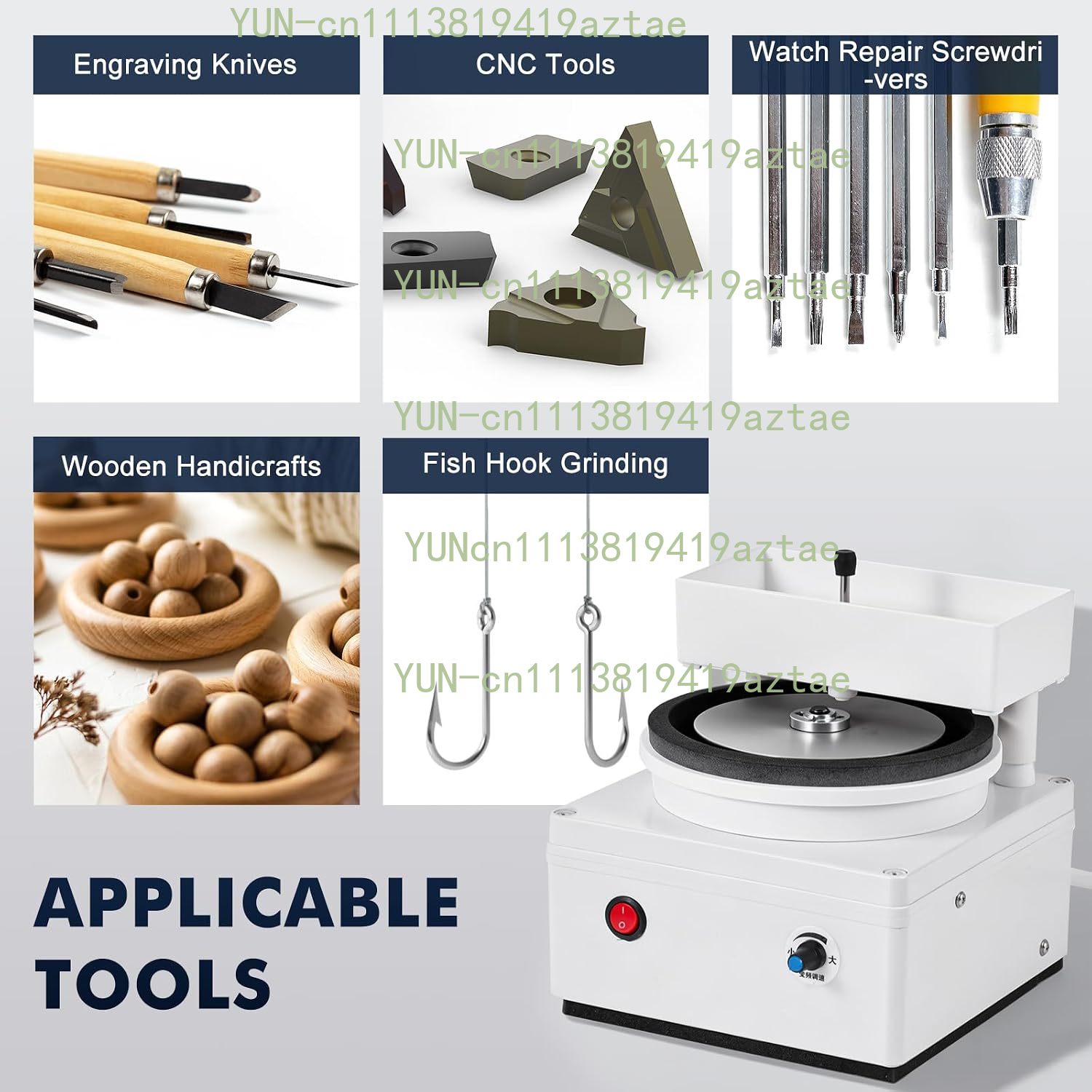 Electric Flat Grinder (Water-C - огляд і ціна Diamond Grinding Wheel Lapidary